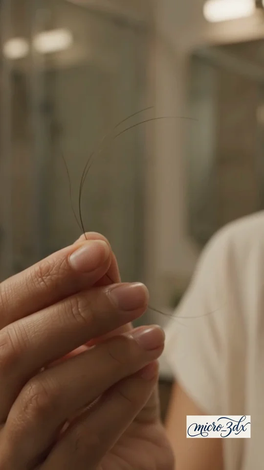 Frame from Hair fall, explained