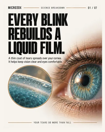 How every blink refreshes your tear film — actual first slide