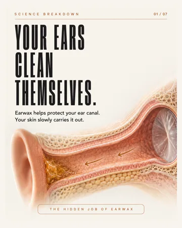 How your ears clean themselves — actual first slide