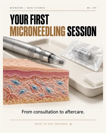 Microneedling: your first session — actual first slide
