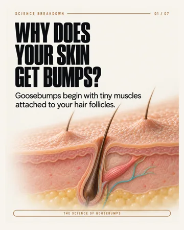 Why do we get goosebumps? — actual first slide